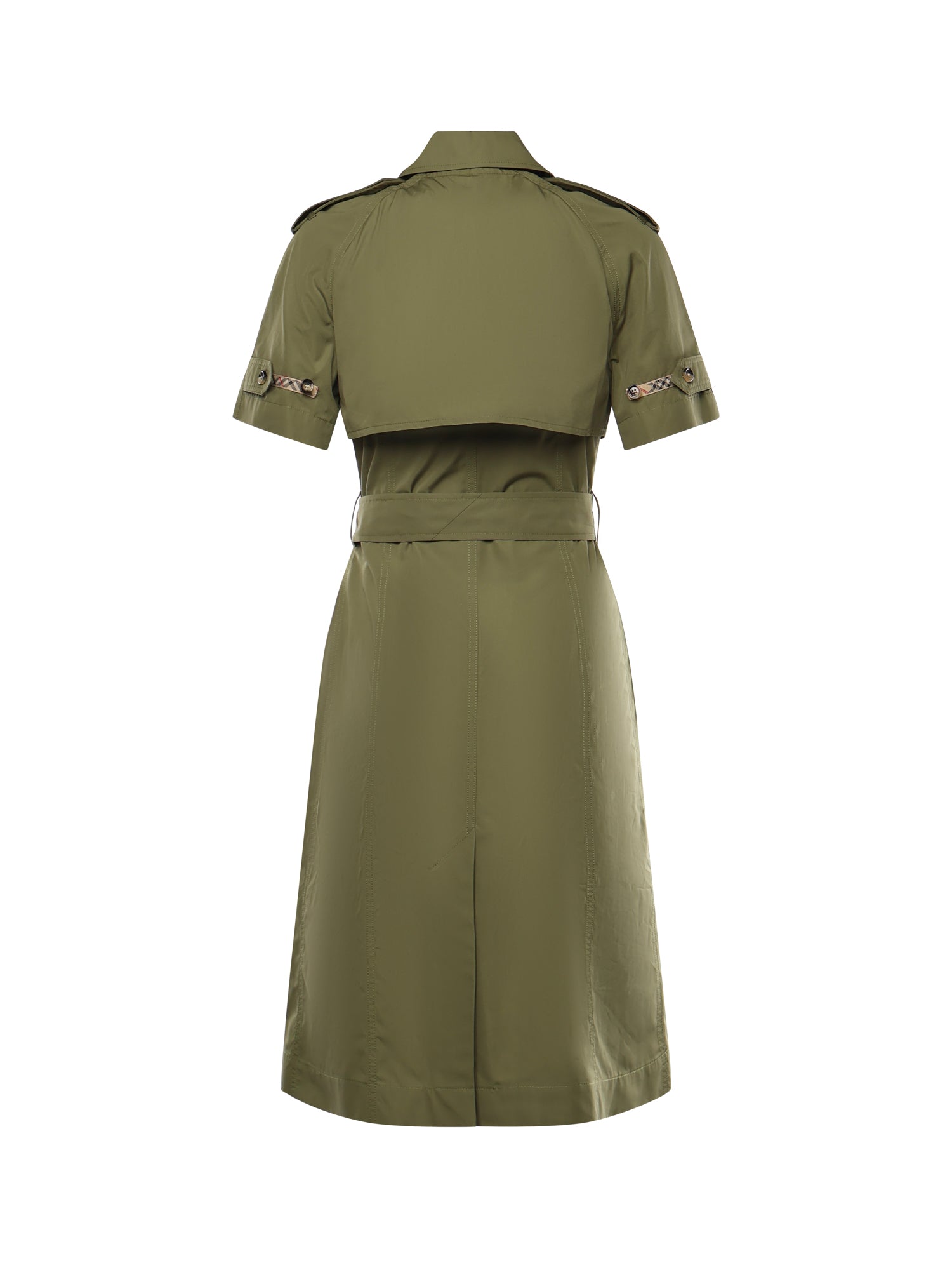 Burberry Dresses Pasture Green Cotton