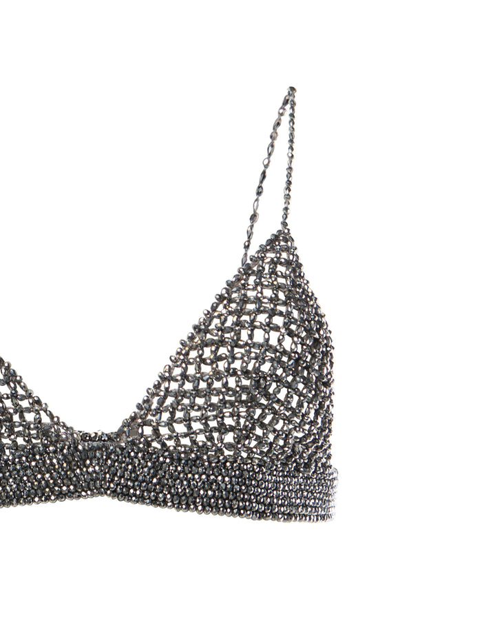 Golden Goose Top Silver Cotton