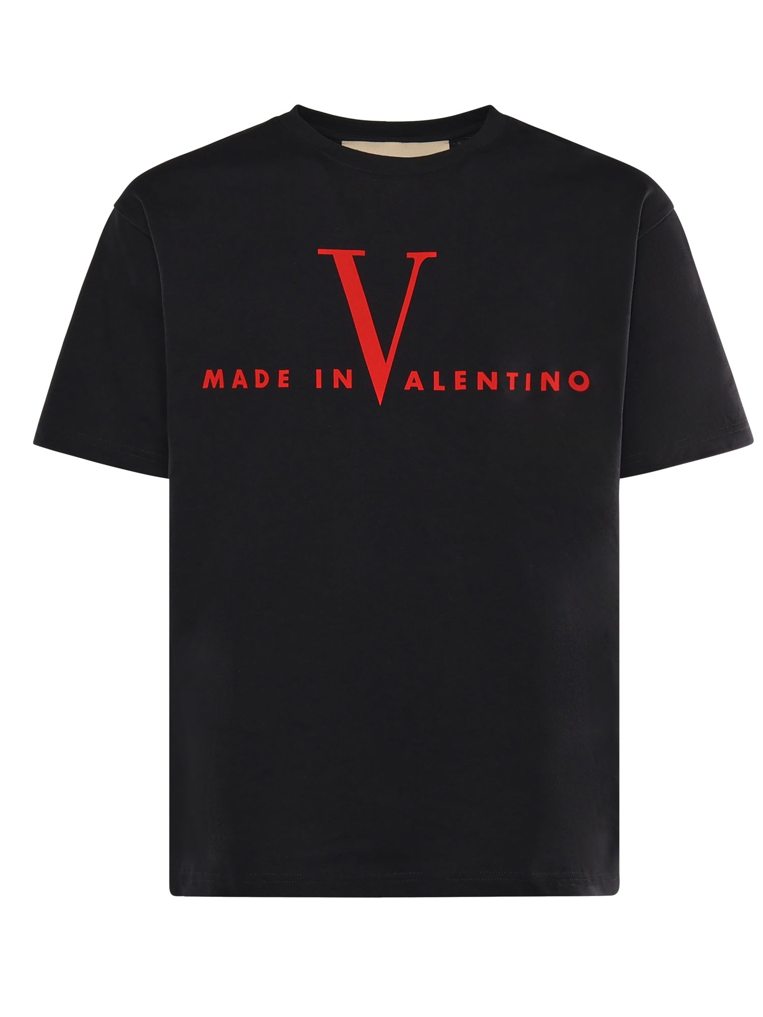 Valentino Garavani T-shirts and Polos Black Cotton