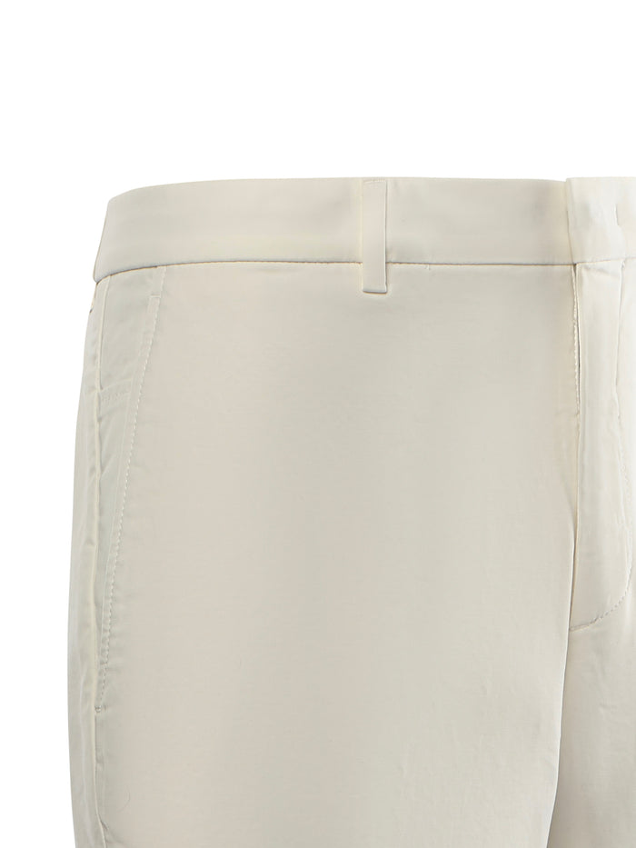 Loro Piana Shorts Optical White Cotton Elastane