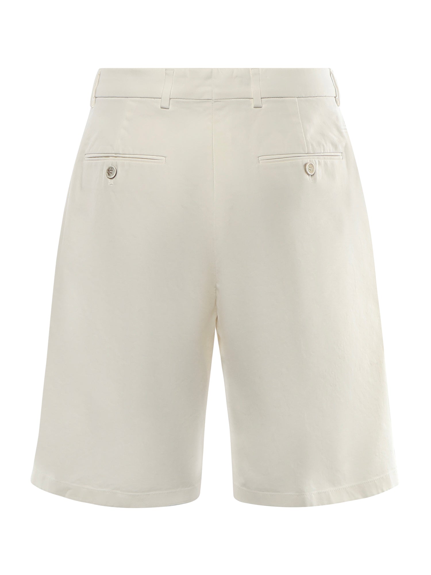 Loro Piana Shorts Optical White Cotton Elastane