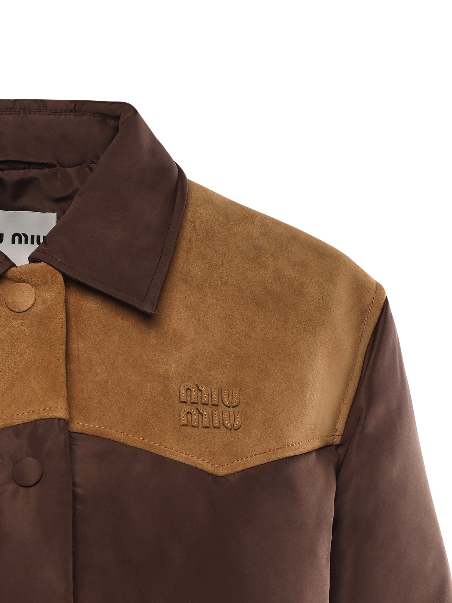 Miu Coats Coffee Recycled Polyester