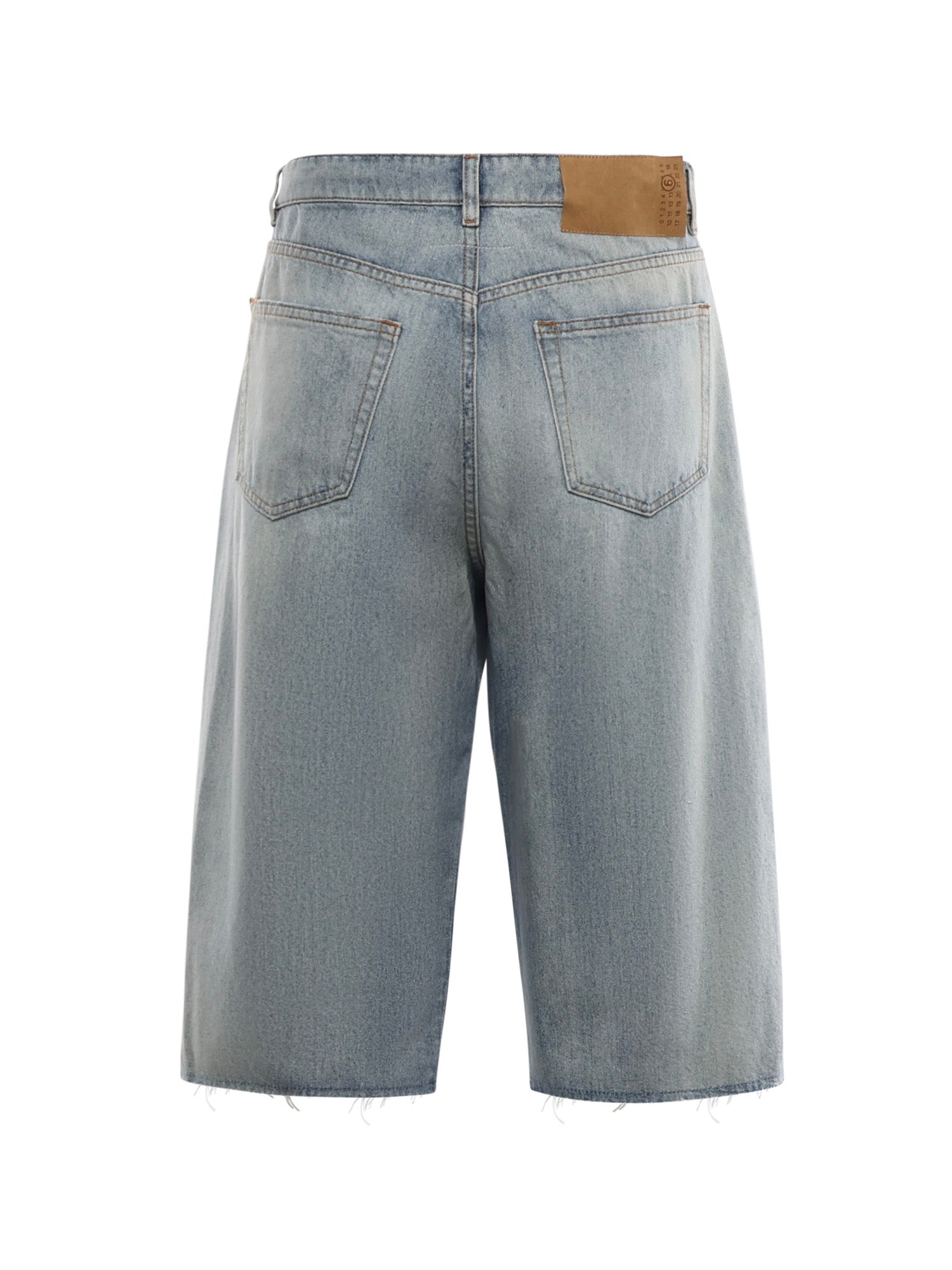 MM6 Maison Margiela Shorts Blue Cotton
