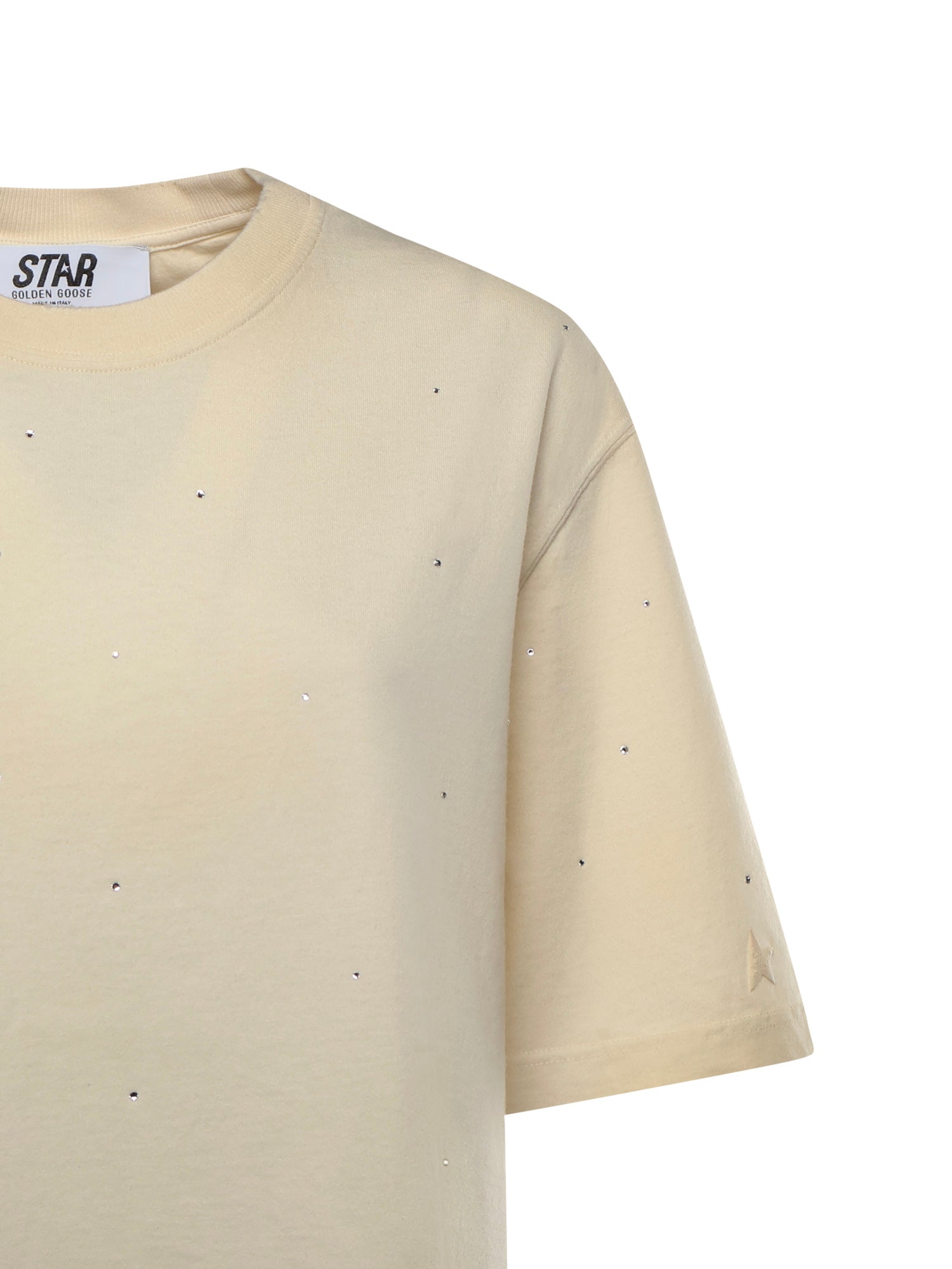 Golden Goose T-shirts and Polos Artic Wolf Cotton