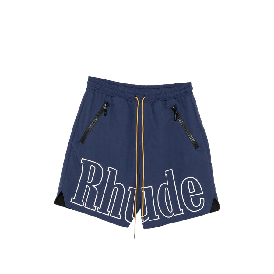 Logo Track Shorts Blue & Running