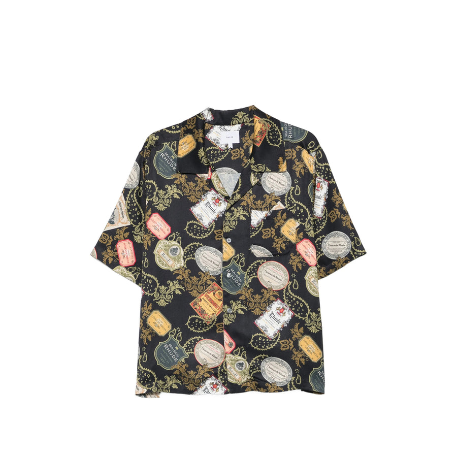 Short-Sleeve Shirt Black Viscose