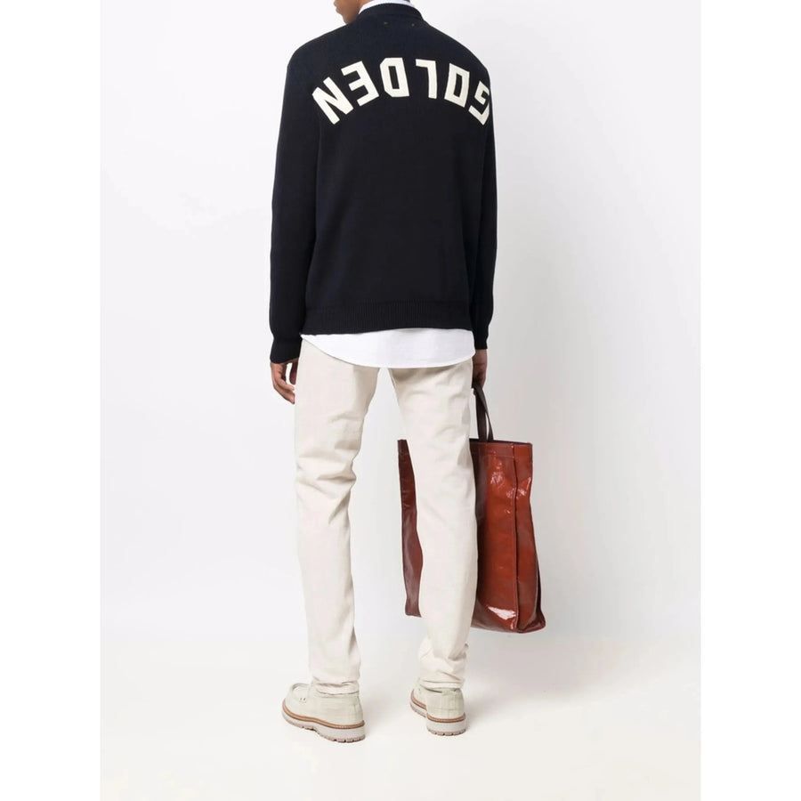 Golden Goose Navy Blue Sweater Cotton
