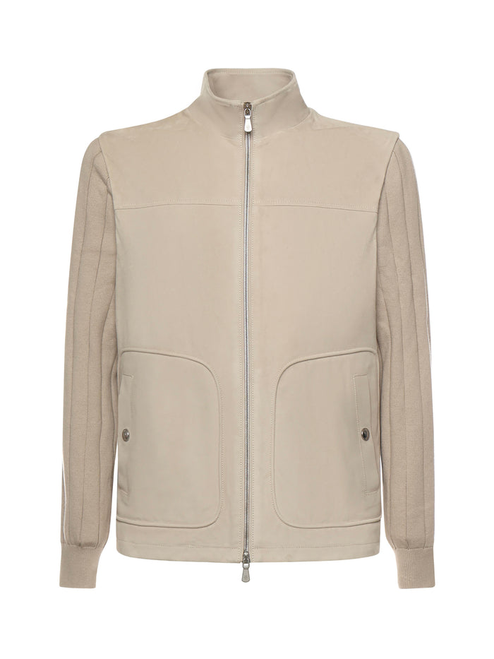 Eleventy Coats Sand Leather