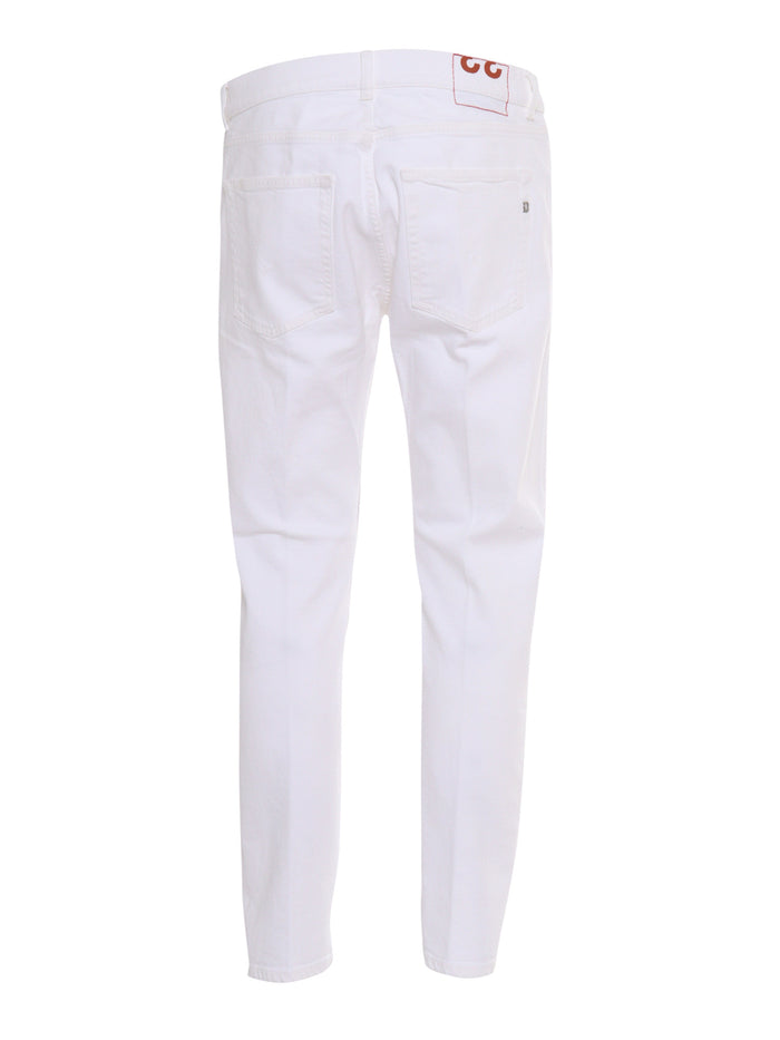 Dian Pants White Cotton Elastane Jean