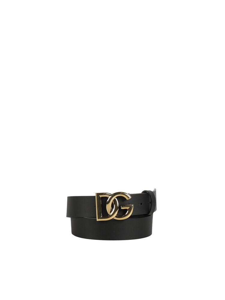 Dolce & Gabbana Belts Black Calfskin