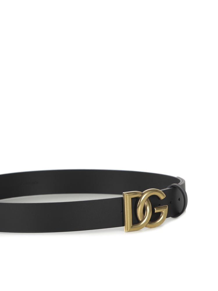 Dolce & Gabbana Belts Black Calfskin
