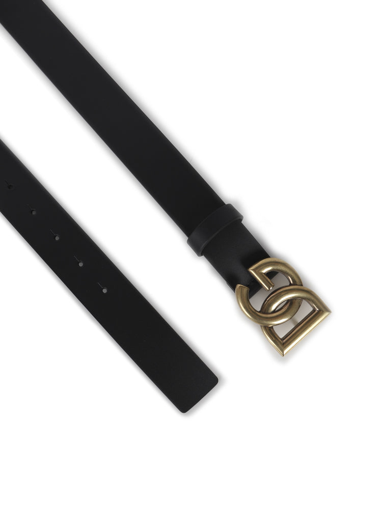 Dolce & Gabbana Belts Black Calfskin