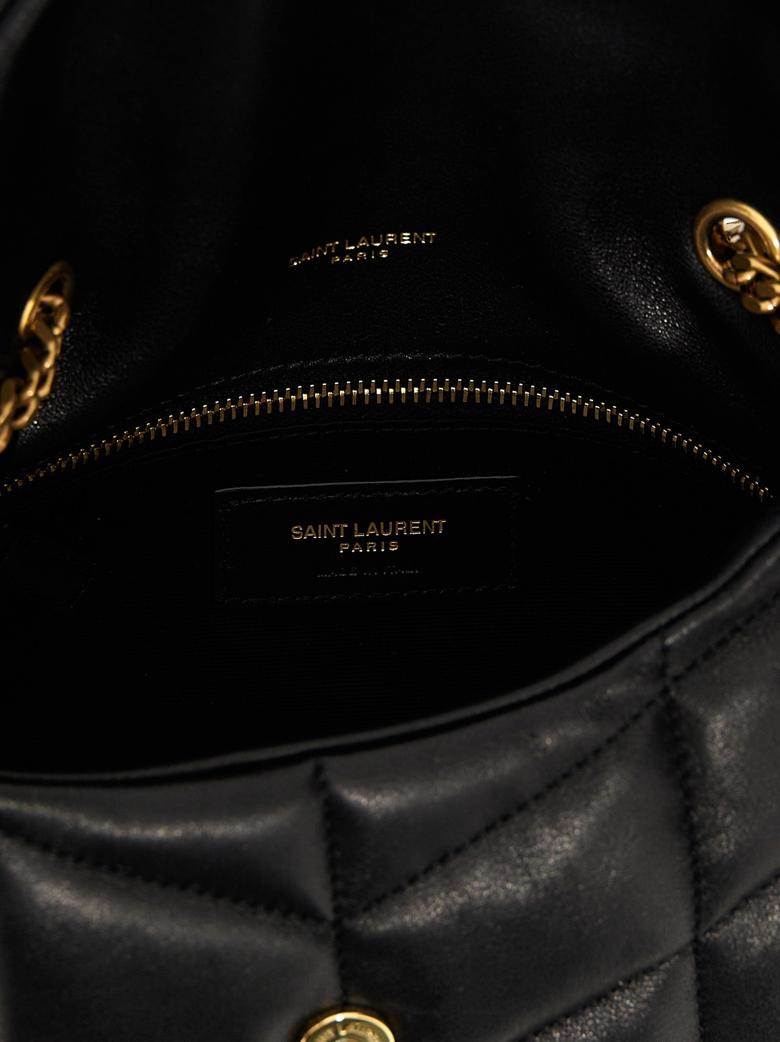 Puffer Toy shoulder bag Black Lamb Leather