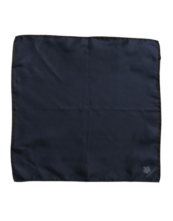 Dolce & Gabbana 100% Silk scarf in navy