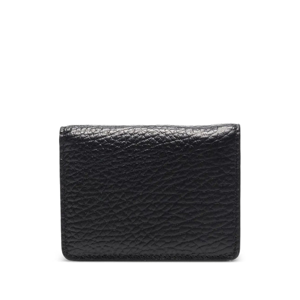 Black Calf Leather Bi-Fold Wallet & Purses