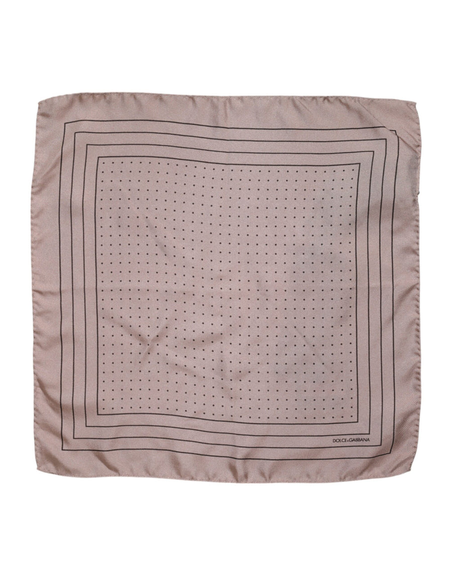 Dolce & Gabbana 100% Silk scarf in beige