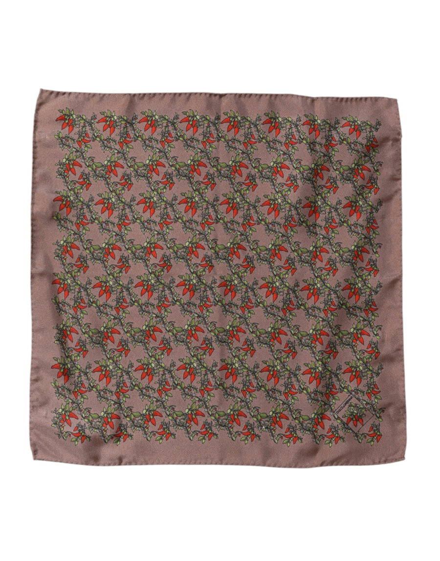 Dolce & Gabbana 100% Silk scarf in brown