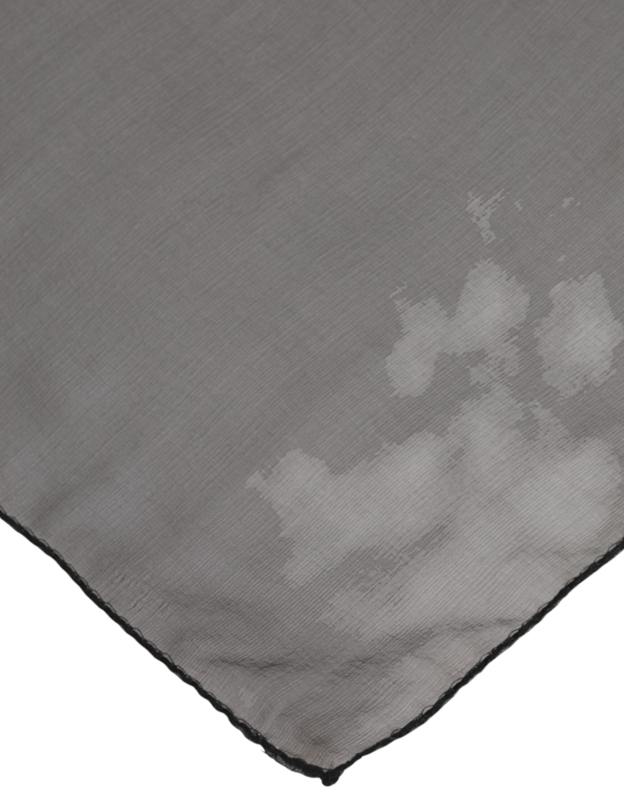 Dolce & Gabbana 100% Silk scarf in gray — view 3
