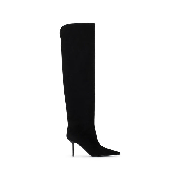 Stiletto Pumps Black Suede Outer: Calf
