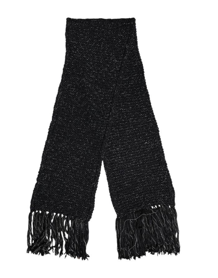 Dolce & Gabbana 40% Cashmere 40% Virgin Wool 15% Alpaca 5% Acrylic scarf in black — view 2