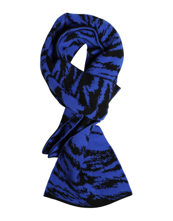 Dolce & Gabbana 100% Virgin Wool scarf in blue