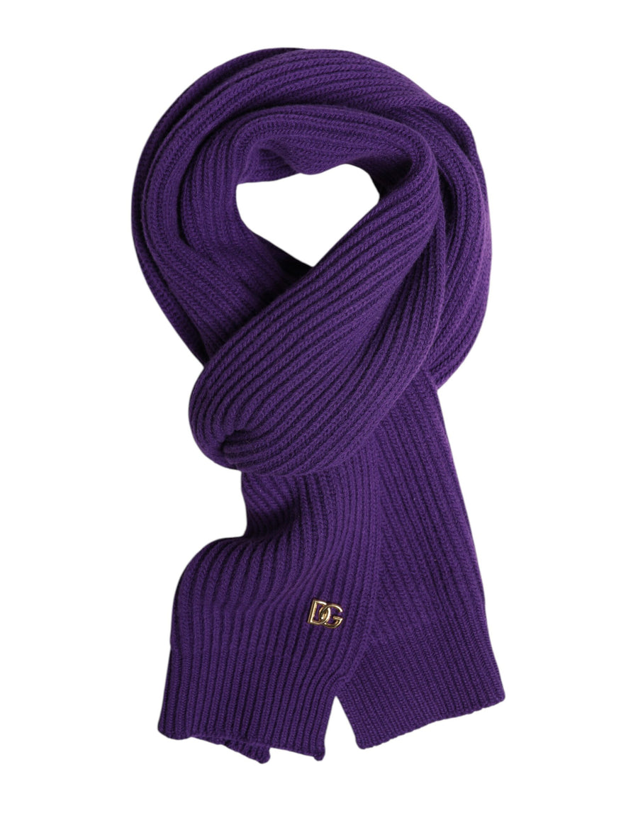 Dolce & Gabbana 100% Virgin Wool scarf in purple