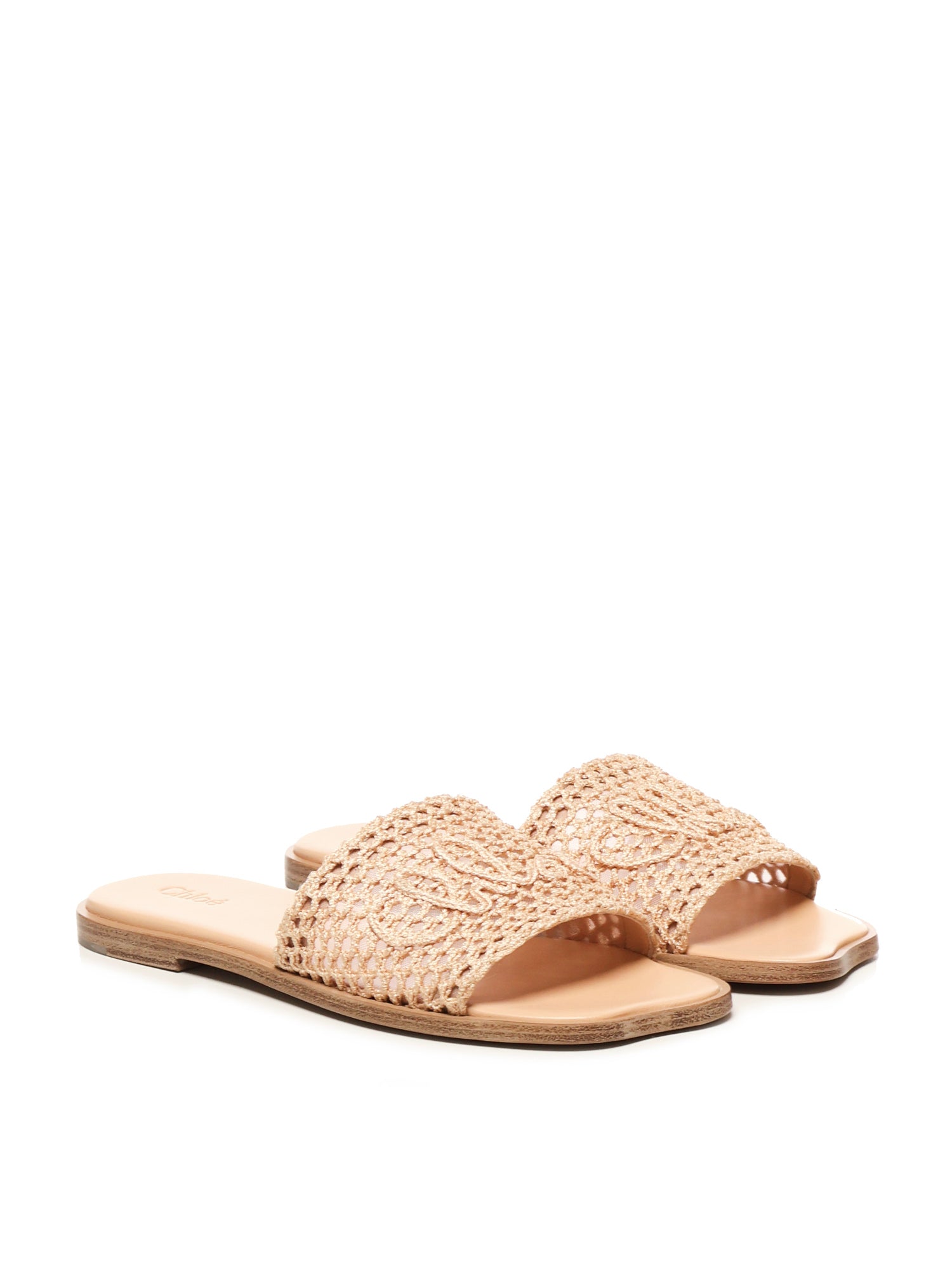 Chloè Sandals Pink Silk