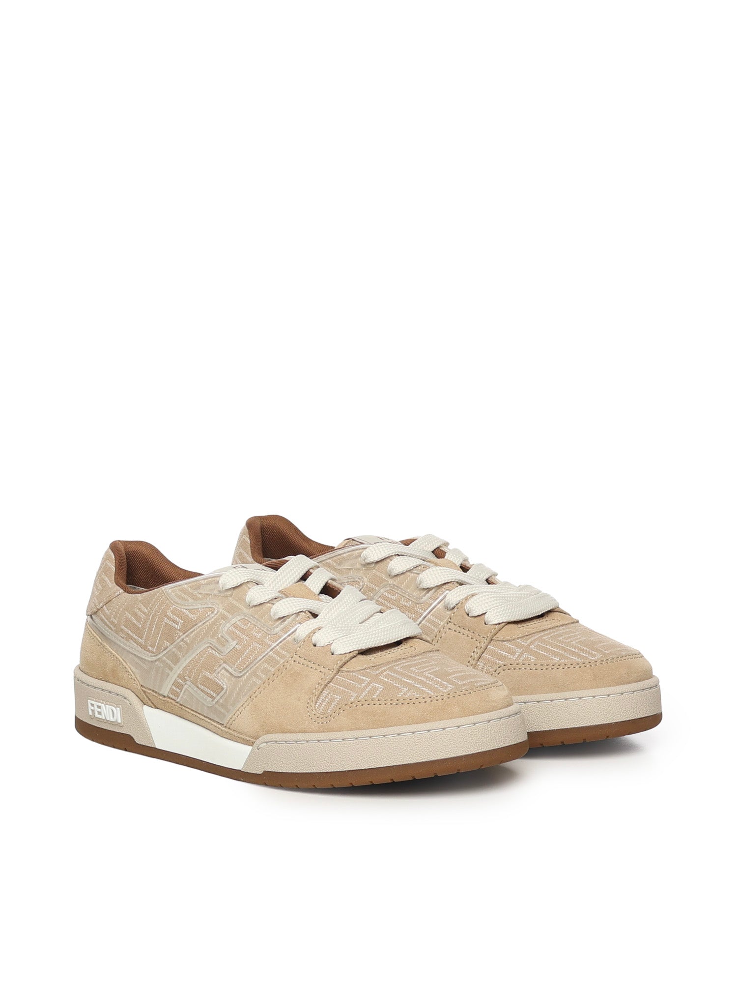 Fendi Sneakers Beige Calfskin
