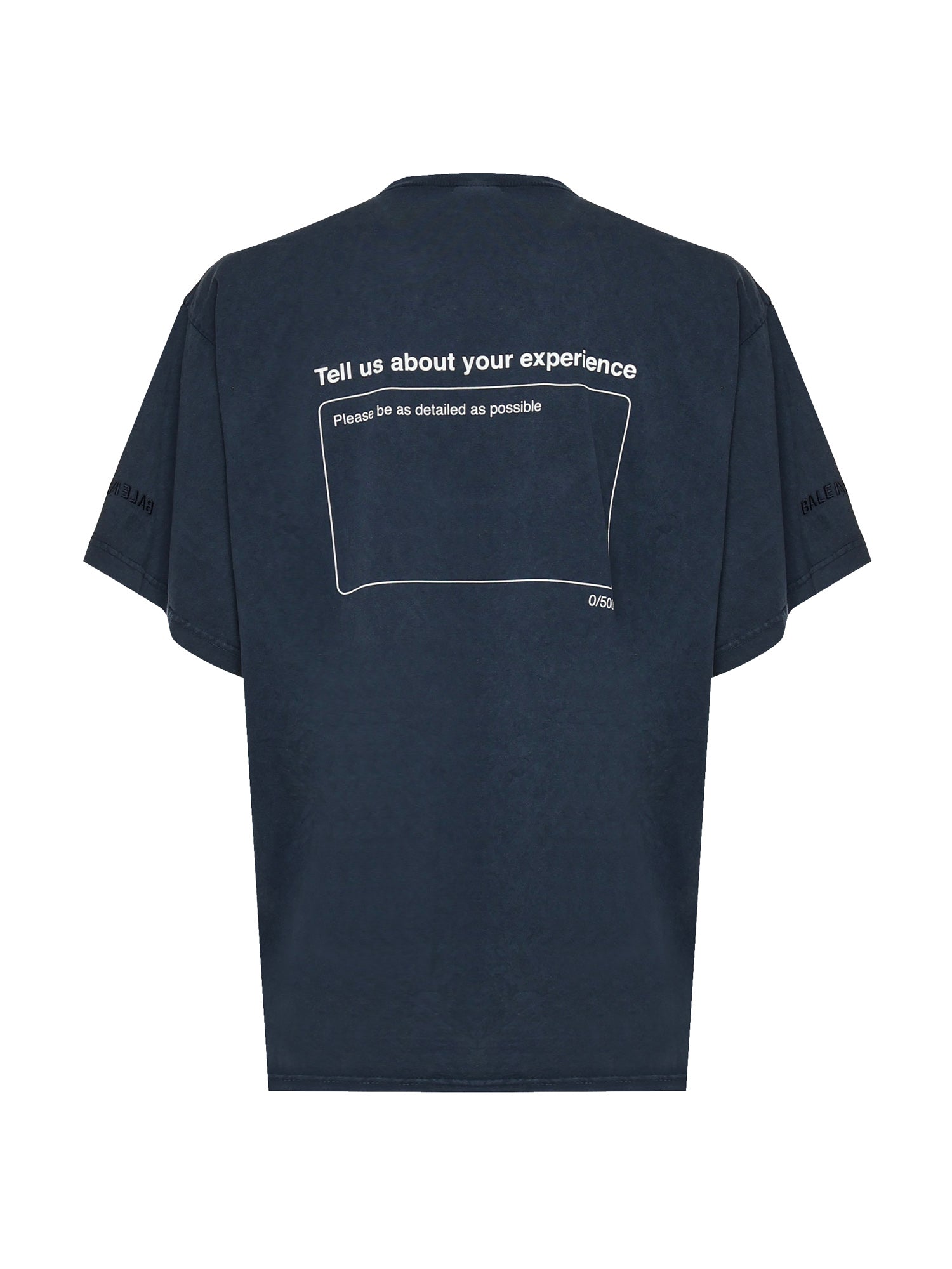 Balenciaga T-shirts and Polos Washed Navy Cotton