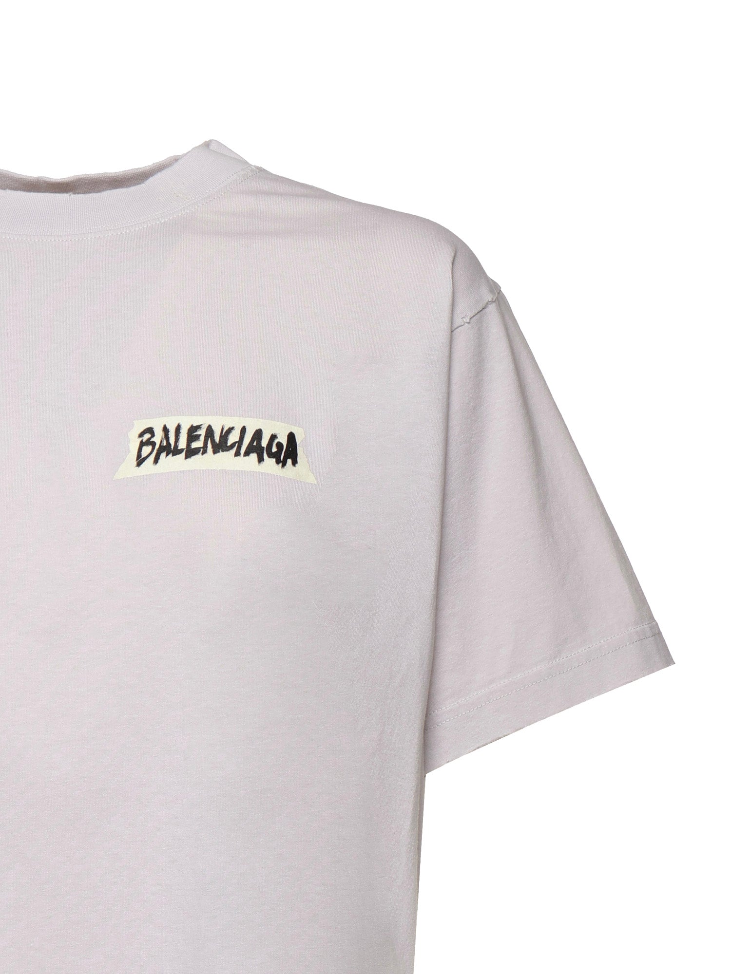 Balenciaga T-shirts and Polos Dirty White Cotton