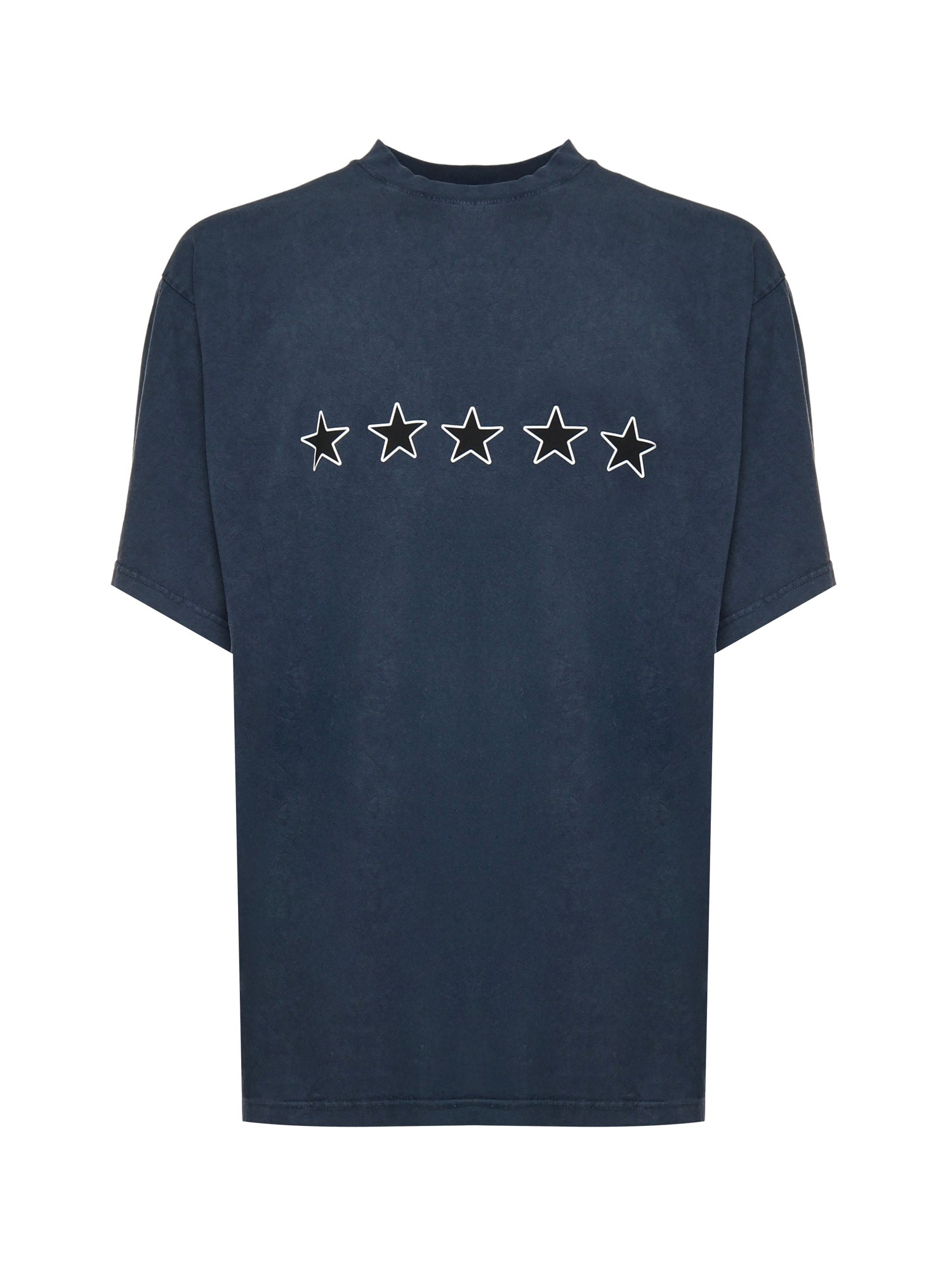 Balenciaga T-shirts and Polos Washed Navy Cotton