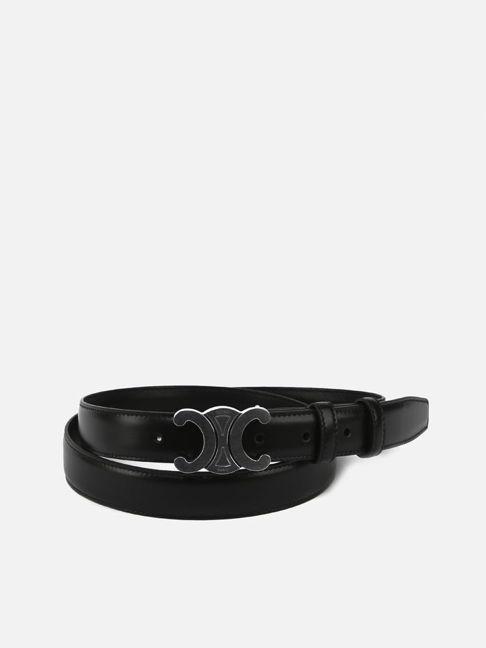 Céline Belts Black Bull Leather