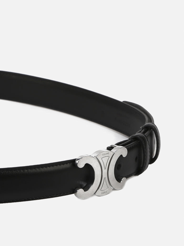 Céline Belts Black Bull Leather