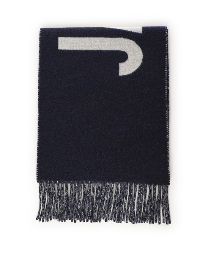 JACQUEMUS Scarfs Blue Wool