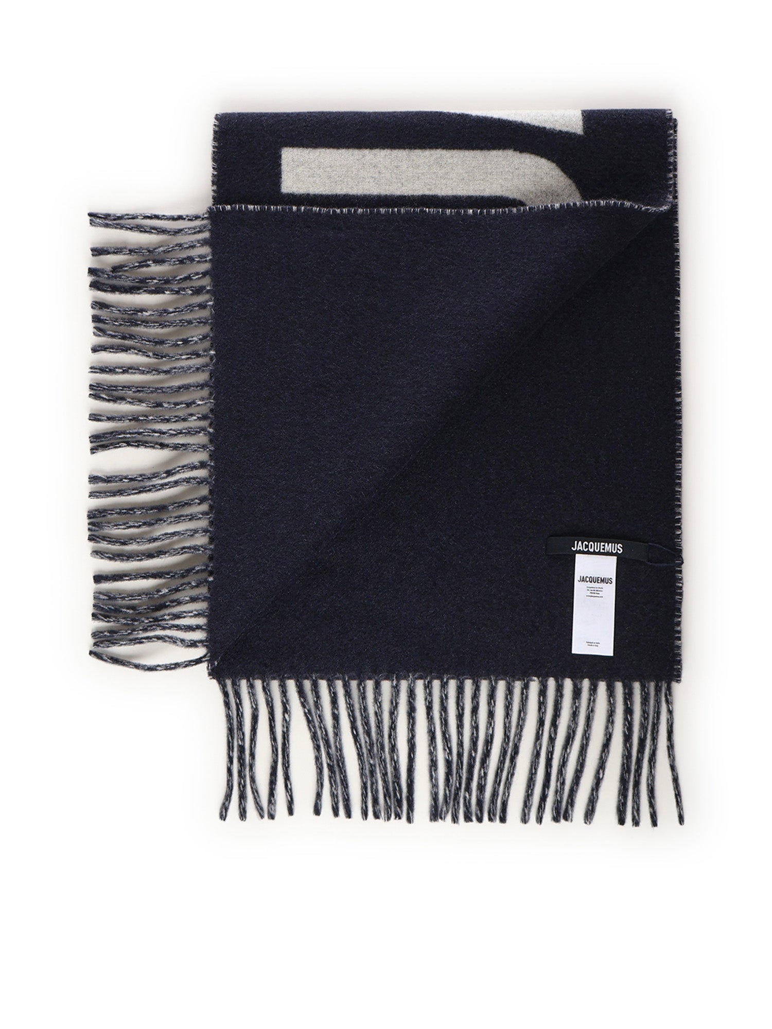JACQUEMUS Scarfs Blue Wool