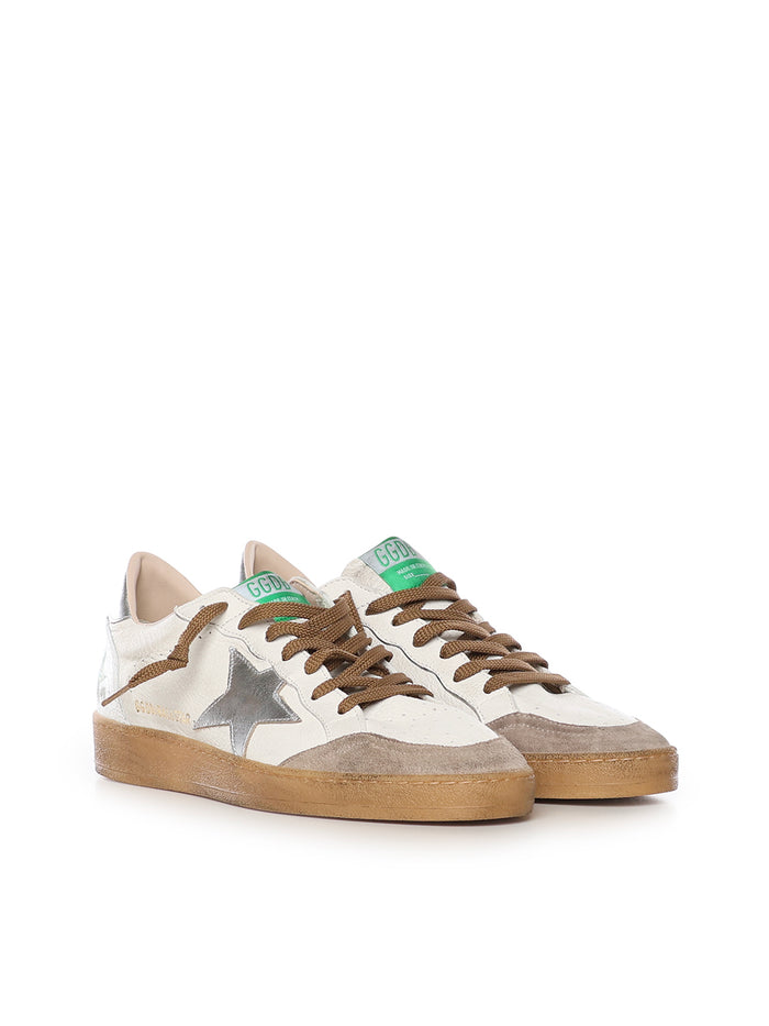 Golden Goose Sneakers White/beige/silver Goatskin