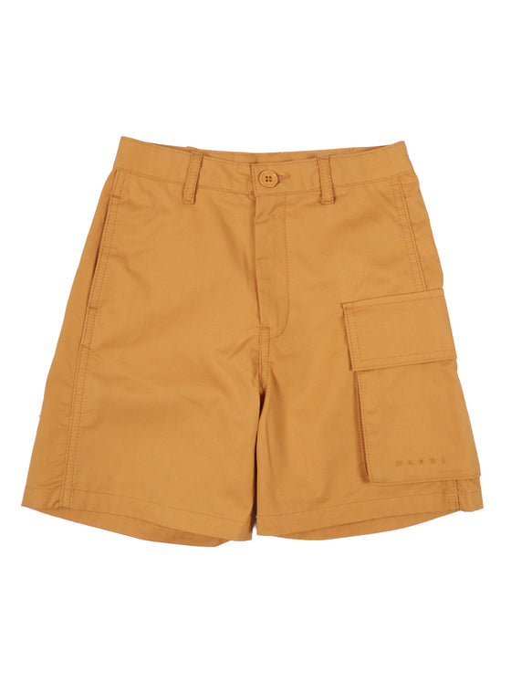 Short Pants Yellow Cotton Bermuda
