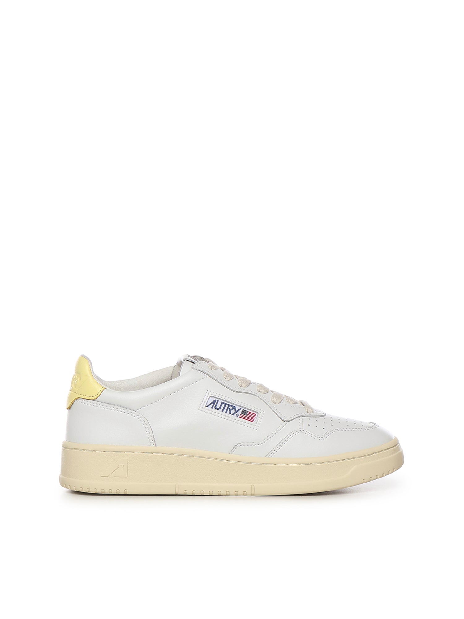 AUTRY Sneakers White/lemom Cowskin