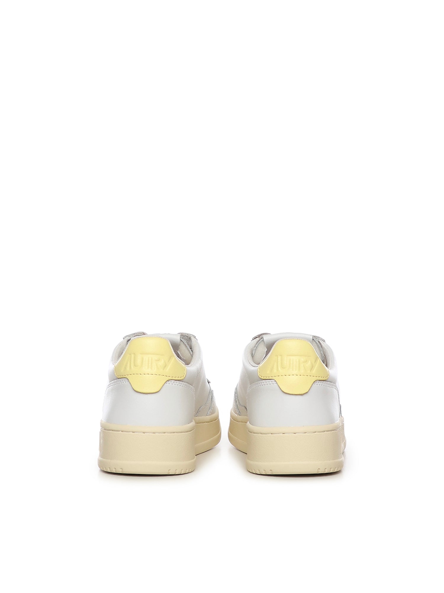 AUTRY Sneakers White/lemom Cowskin