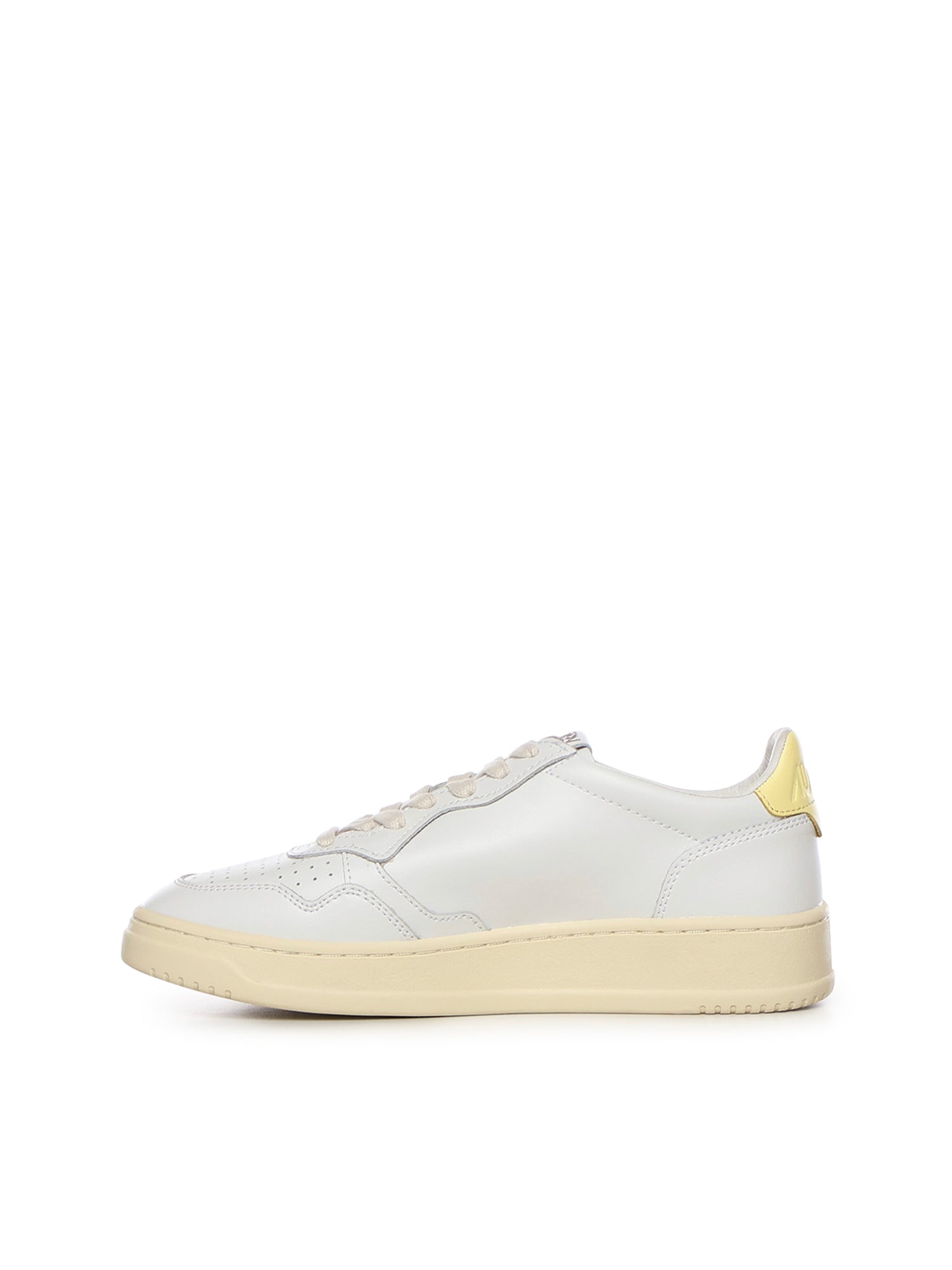 AUTRY Sneakers White/lemom Cowskin