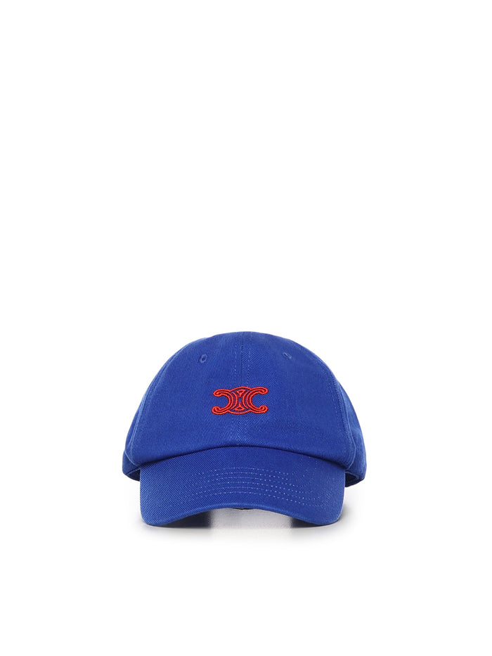 Céline Hats Blue / Red Cotton