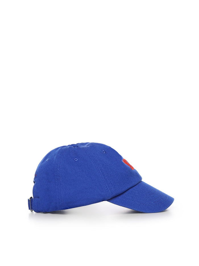 Céline Hats Blue / Red Cotton