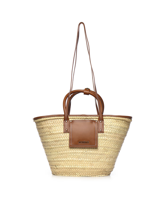 Jacquemus Bags Light Brown Palm And Cowskin