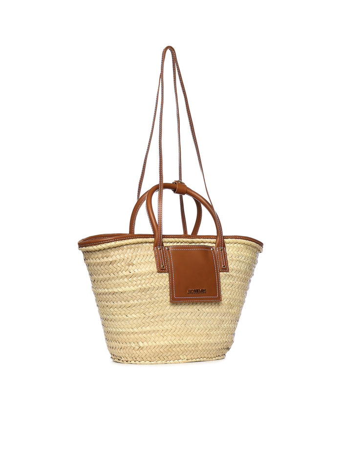 Jacquemus Bags Light Brown Palm And Cowskin