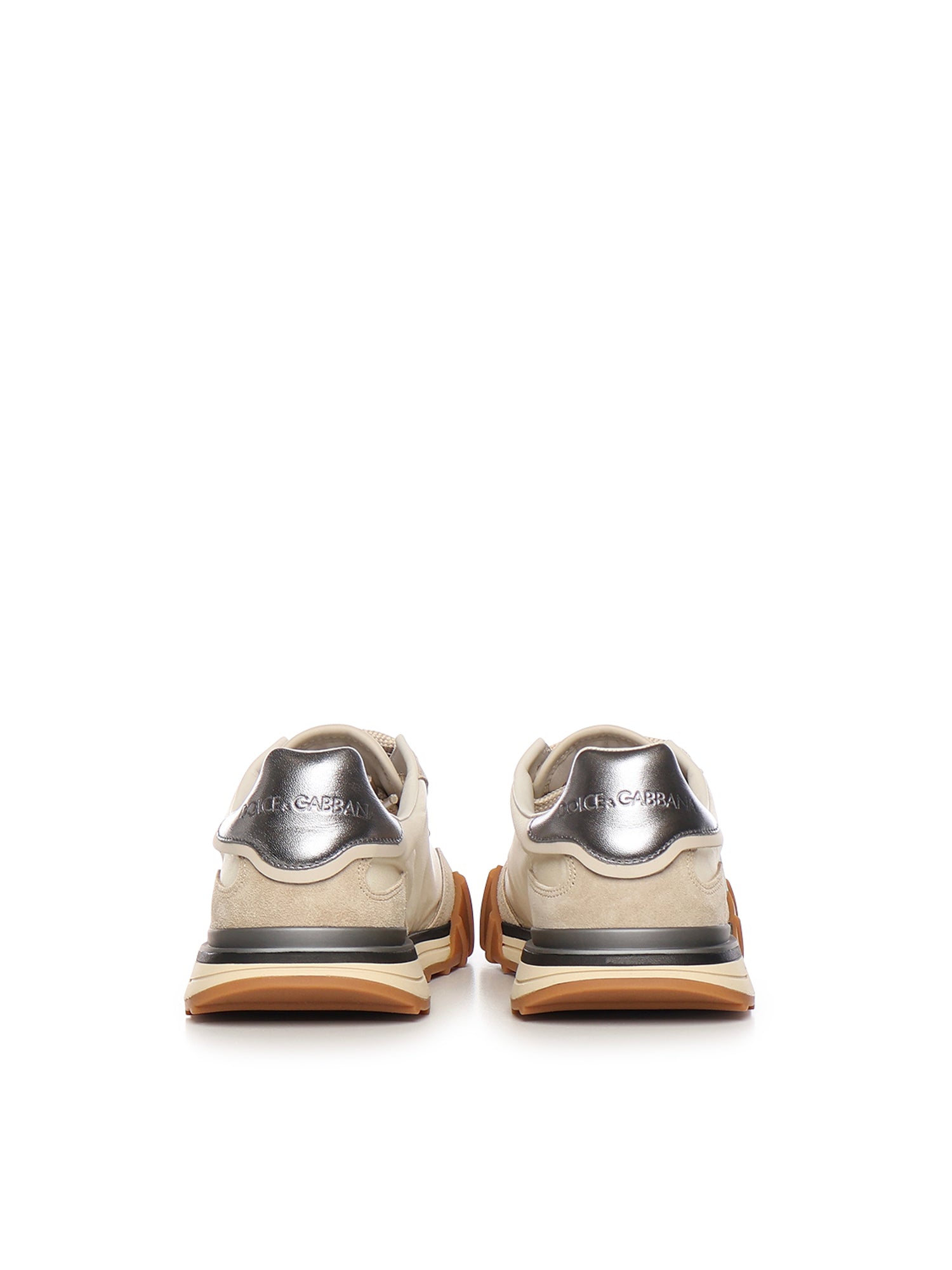 Dolce & Gabbana Sneakers Ivory/silver Polyamide