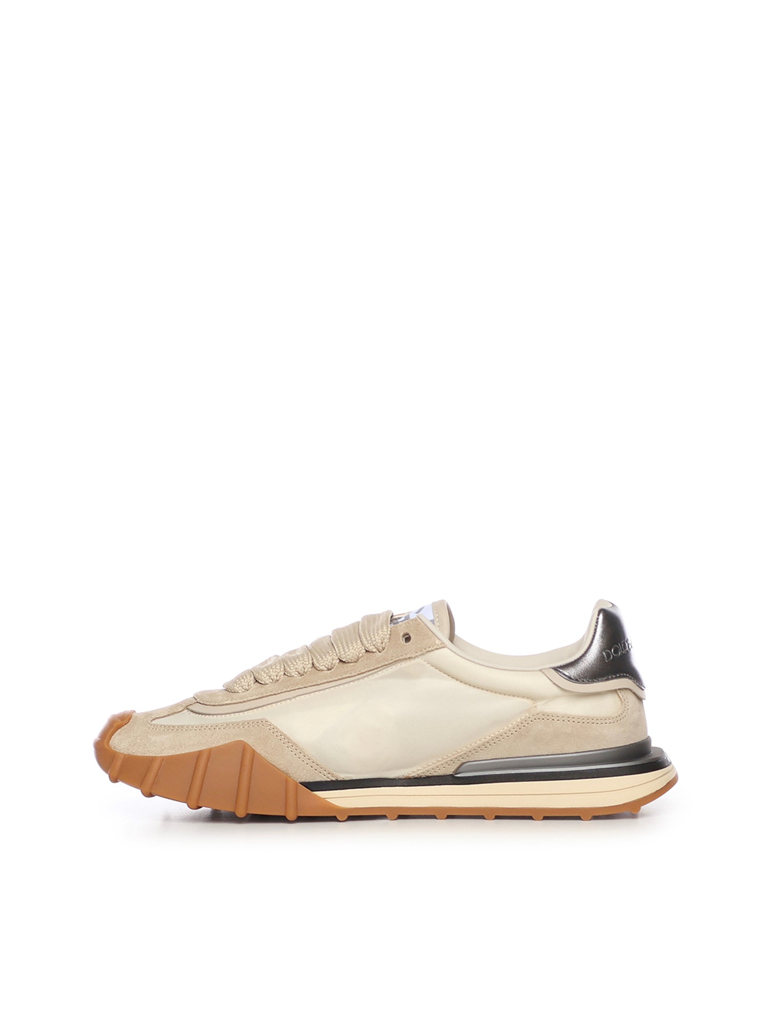 Dolce & Gabbana Sneakers Ivory/silver Polyamide