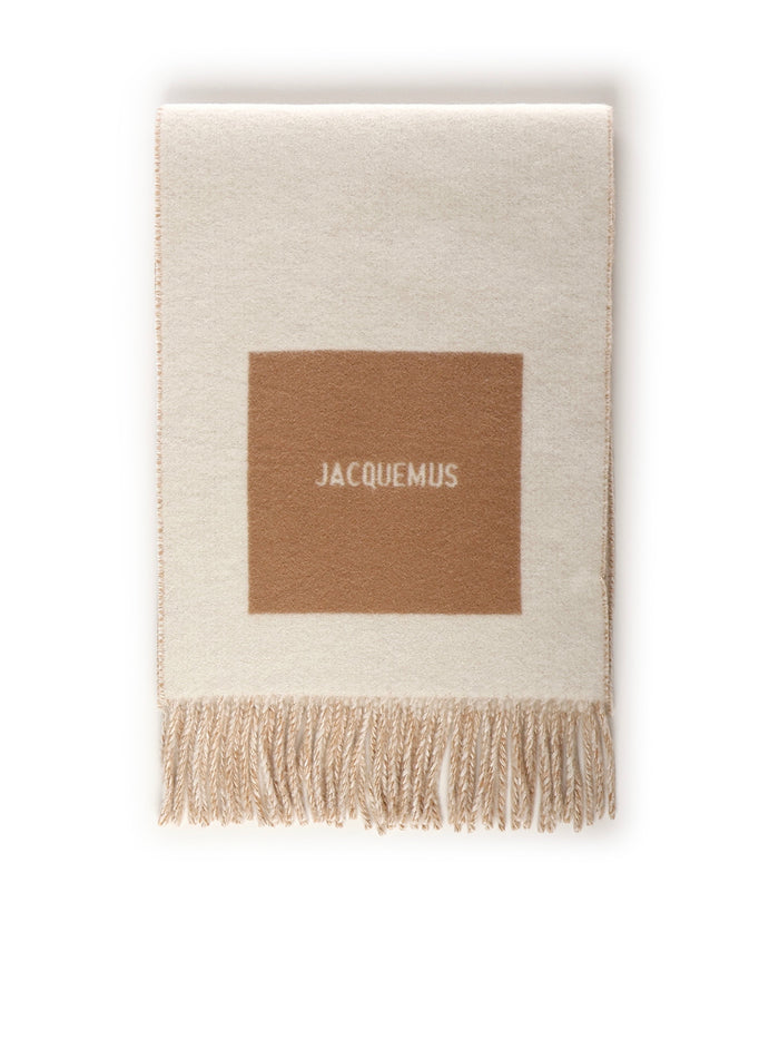 Jacquemus Scarfs Multi-beige Virgin Wool