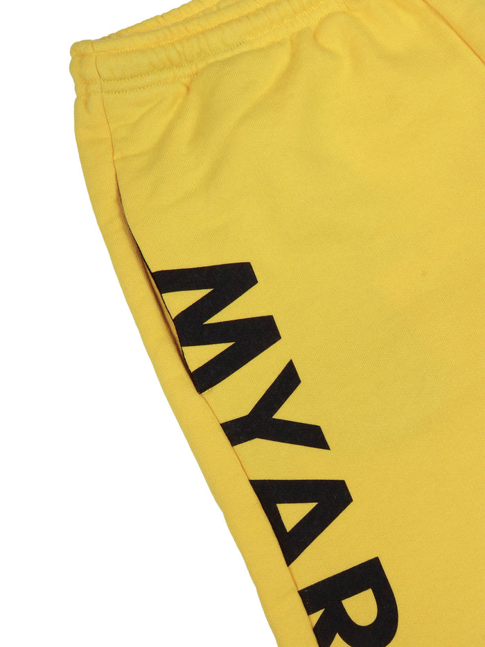 Myp40u Shorts Yellow Cotton Bermuda