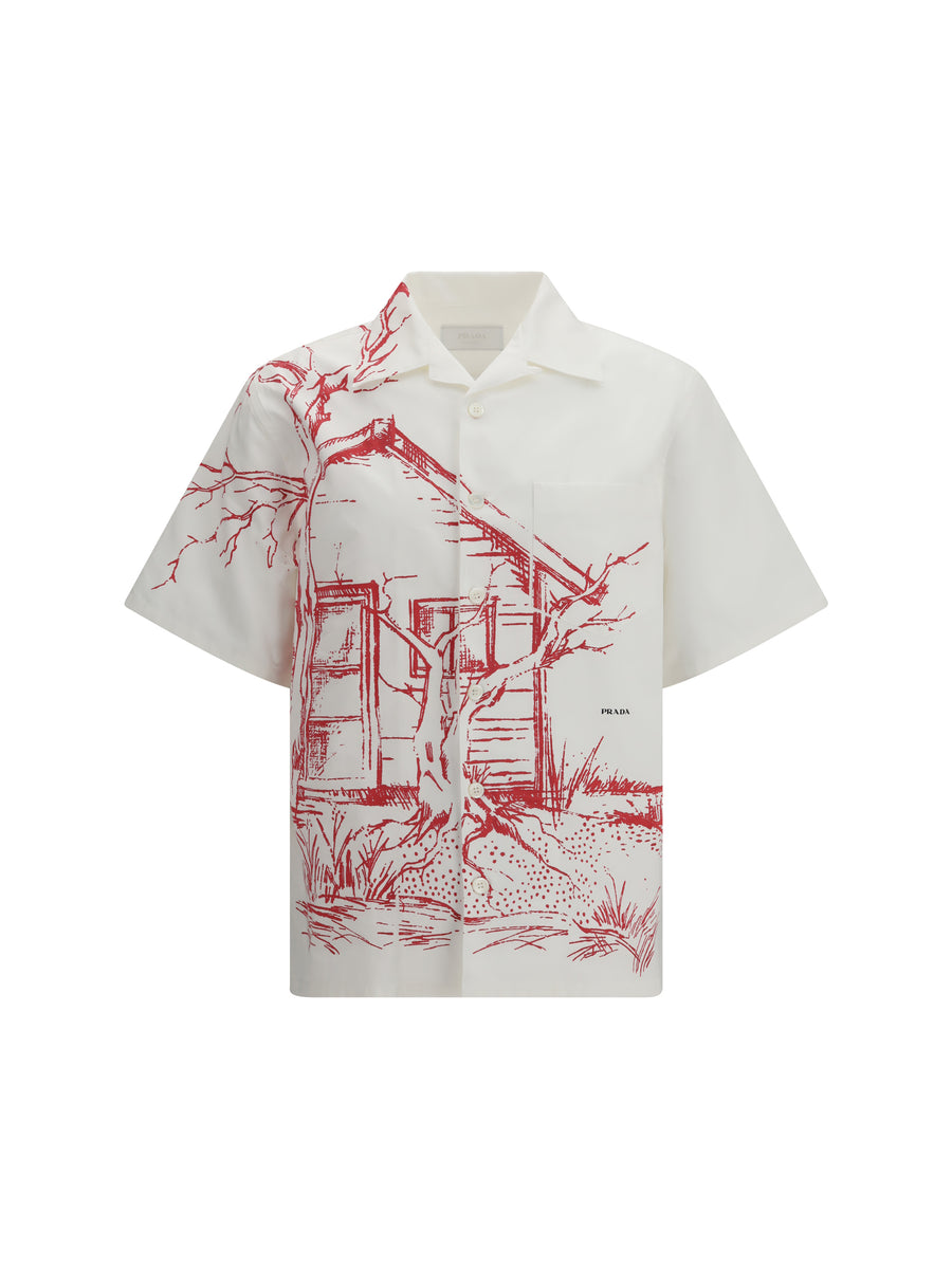 Prada 100% Cotton shirt in white