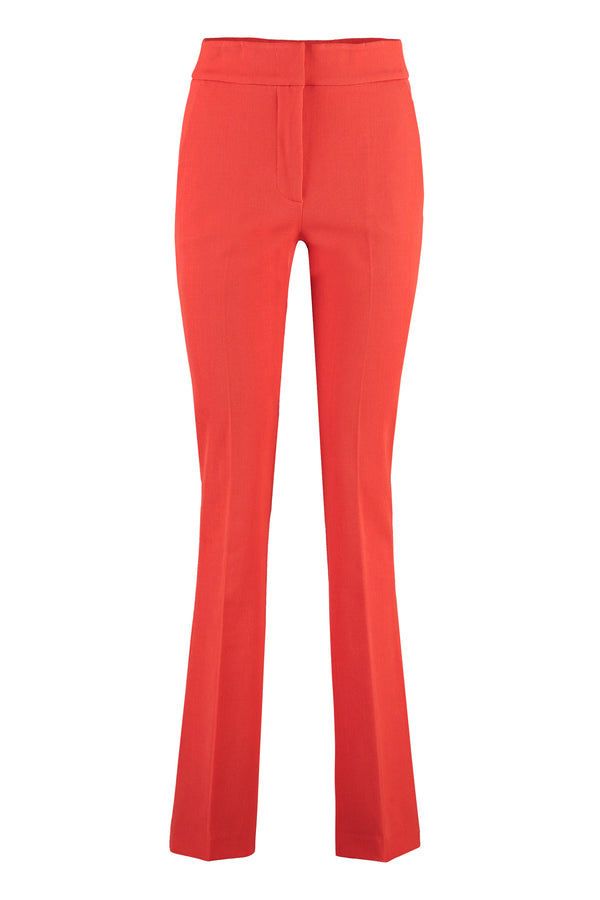 Coral Flared Trousers Elastane